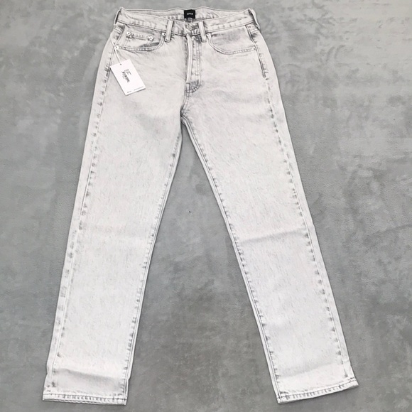 Edwin Women's Hana Button Fly Cropped Jeans In Orbital Size 26 New - Picture 1 of 13